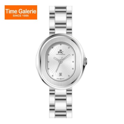 Paris Polo Club PPC-EB07-SL-WE White Dial Stainless Steel Women Watch