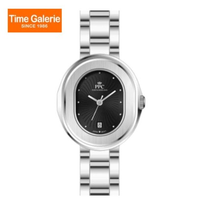 Paris Polo Club PPC-EB07-SL-BK Black Dial Stainless Steel Women Watch
