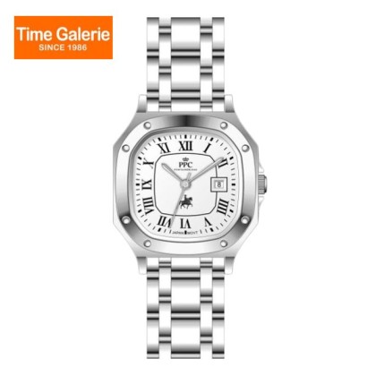 Paris Polo Club PPC-EC01-SL-WE White Dial Stainless Steel Women Watch Paris Polo Club PPC-EC01-SL-WE White Dial Stainless Steel Women Watch