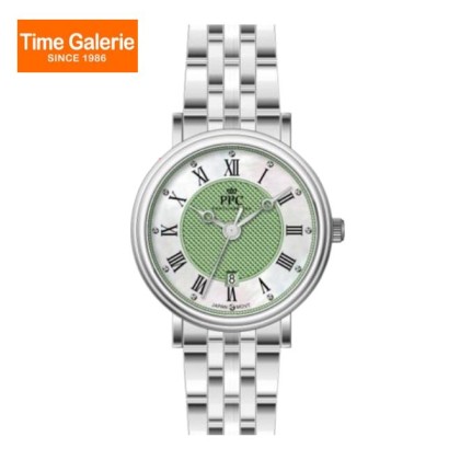 Paris Polo Club PPC-EC02-SL-GN Green Dial Stainless Steel Women Watch