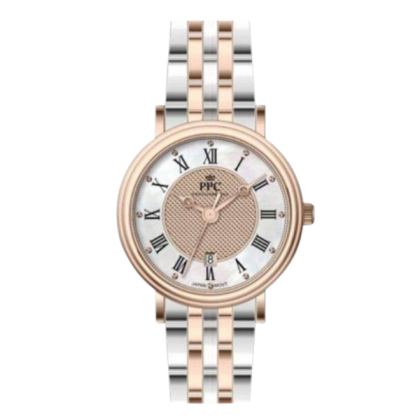 Paris Polo Club PPC-EC02-RG-OE Brown Dial Stainless Steel Women Watch