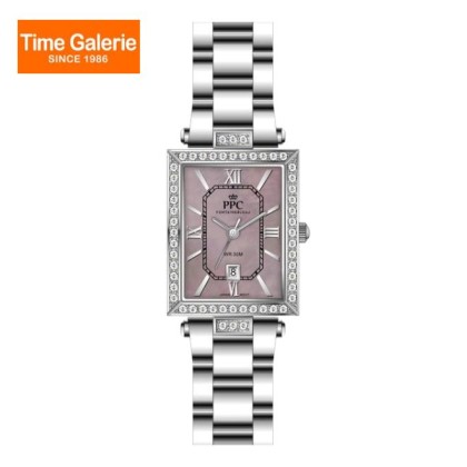 Paris Polo Club PPC-EC07-SL-PK Purple Dial Stainless Steel Women Watch