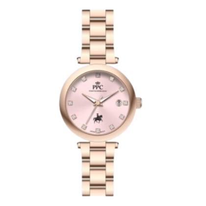 Paris Polo Club PPC-EC14-RG-PK Pink Dial Rose Gold Stainless Steel Strap Women Watch Paris Polo Club PPC-EC14-RG-PK Pink Dial Rose Gold Stainless Steel Strap Women Watch
