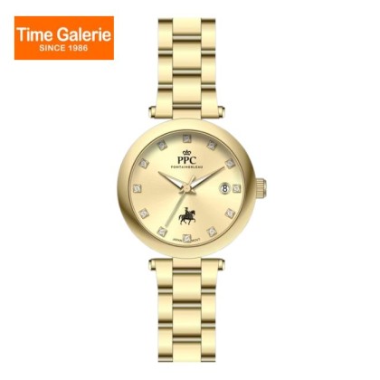 Paris Polo Club PPC-EC14-GD-GD Gold Dial Silicone Strap Women Watch Paris Polo Club PPC-EC14-GD-GD Gold Dial Silicone Strap Women Watch