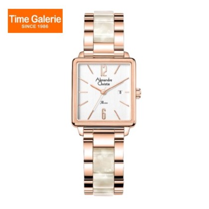 Alexandre Christie ALCW2B80LDBRGSL White Dial Stainless Steel Women Watch Alexandre Christie ALCW2B80LDBRGSL White Dial Stainless Steel Women Watch
