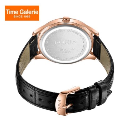 Bonia Classic BNB10857-1532 Black Leather Strap Men Watch Bonia Classic BNB10857-1532 Black Leather Strap Men Watch