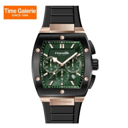 Crocodile CRDW7365.168C Green Dial Silicone Strap Men Watch