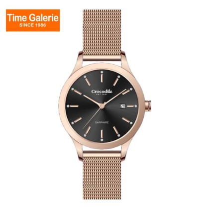 Crocodile CRDW8025.328 Black Dial Mesh Stainless Steel Men Watch