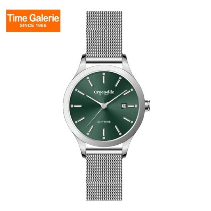 Crocodile CRDW8022.368 Green Dial Mesh Stainless Steel Men Watch