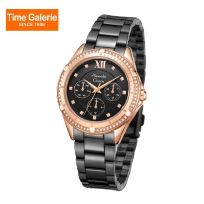 Alexandre Christie ALCW2644BFBBRBA Black Stainless Steel Women Watch