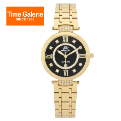 ROSCANI Stella ROSWE445N3 Black Dial 33MM Gold Stainless Steel Strap Analog Women Watch ROSCANI Stella ROSWE445N3 Black Dial 33MM Gold Stainless Steel Strap Analog Women Watch