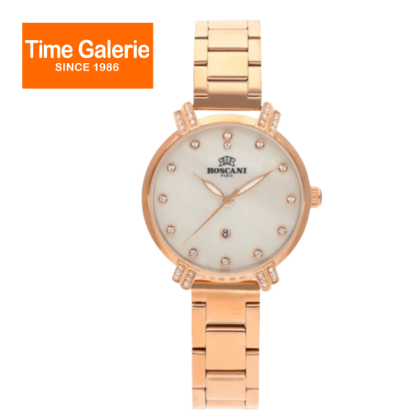 ROSCANI Mirella ROSWE484G5 White Dial 33MM Rose Gold Stainless Steel Analog Women Watch 