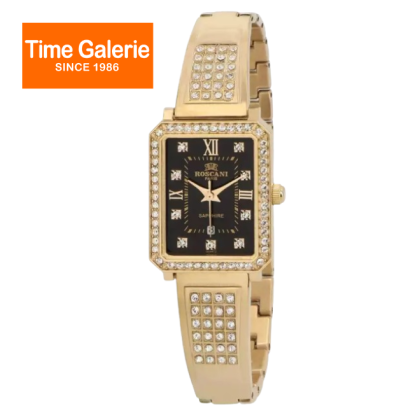 ROSCANI Radiance ROSWE695G3 Black Dial Gold Stainless Steel Analog Women Watch ROSCANI Radiance ROSWE695G3 Black Dial Gold Stainless Steel Analog Women Watch