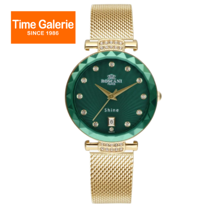 ROSCANI ROSWS96557 Green Dial 34MM Gold Stainless Steel Strap Analog Women Watch ROSCANI ROSWS96557 Green Dial 34MM Gold Stainless Steel Strap Analog Women Watch