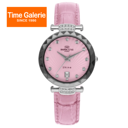 ROSCANI ROSWS96059 Pink Dial 34MM Pink Leather Strap Analog Women Watch ROSCANI ROSWS96059 Pink Dial 34MM Pink Leather Strap Analog Women Watch