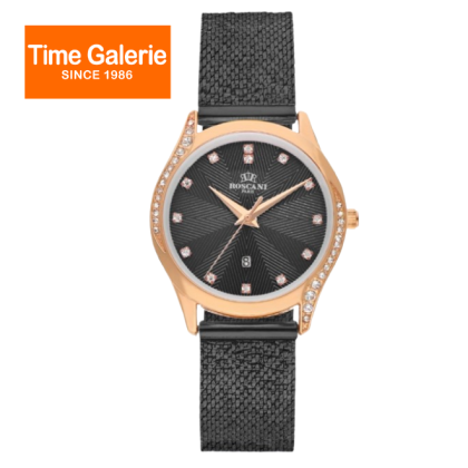ROSCANI ROSWS12353 Black Dial Stainless Steel Strap Analog Women Watch