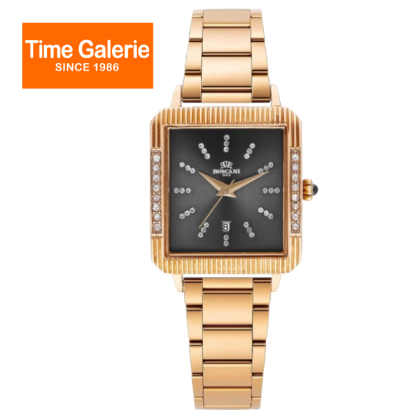 ROSCANI ROSWS134G3 Black Dial Rose Gold Stainless Steel Strap  Analog Women Watch