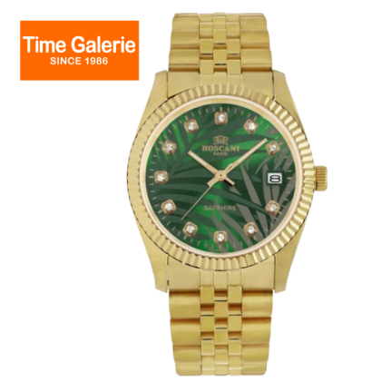 ROSCANI ROSW497597 Green Dial 35MM Gold Stainless Steel Strap Analog Men Watch ROSCANI ROSW497597 Green Dial 35MM Gold Stainless Steel Strap Analog Men Watch