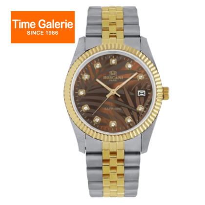 ROSCANI ROSW497794 Brown Dial 35MM Silver-gold Stainless Steel Strap Analog Men Watch ROSCANI ROSW497794 Brown Dial 35MM Silver-gold Stainless Steel Strap Analog Men Watch
