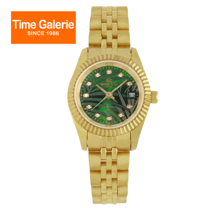 ROSCANI ROSW498597 Green Dial 25mm Gold Stainless Steel Analog Women Watch ROSCANI ROSW498597 Green Dial 25mm Gold Stainless Steel Analog Women Watch