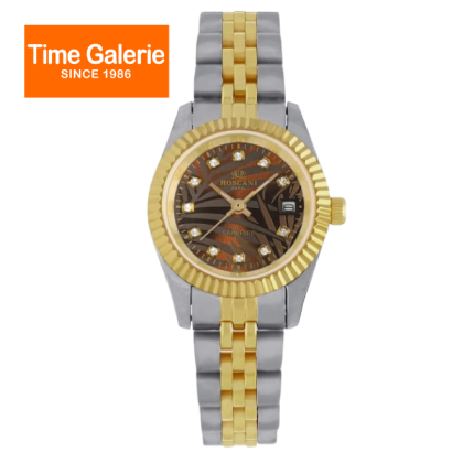 ROSCANI ROSW498794 Brown Dial 25mm Silver-gold Strap Analog Women Watch ROSCANI ROSW498794 Brown Dial 25mm Silver-gold Strap Analog Women Watch