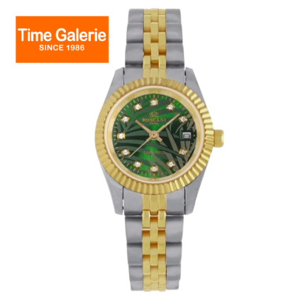 ROSCANI ROSW498797 Green Dial 25mm Silver-gold Stainless Steel Strap Analog Women Watch