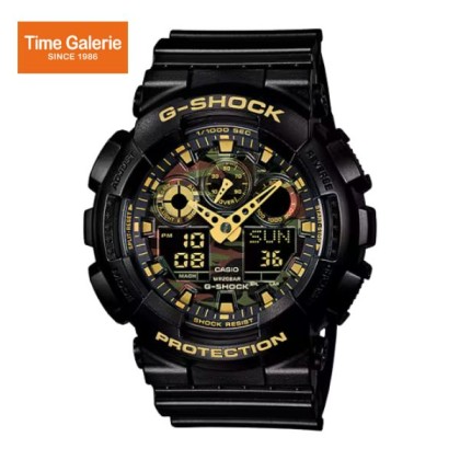 Casio G-Shock GA-100CF-1A9DR Black Camouflage Dial Black Resin Strap Casio G-Shock GA-100CF-1A9DR Black Camouflage Dial Black Resin Strap