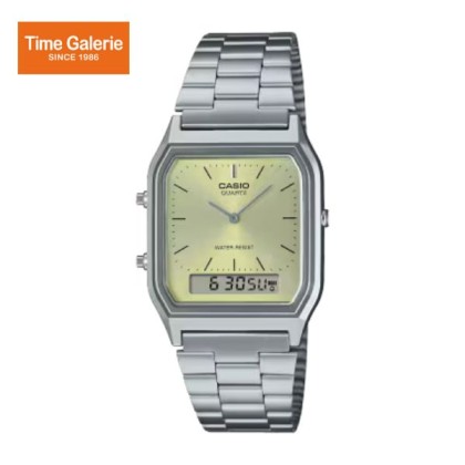 Casio Vintage AQ-230A-9AMQY Silver Stainless Steel Band Men Watch / Women Watch Casio Vintage AQ-230A-9AMQY Silver Stainless Steel Band Men Watch / Women Watch