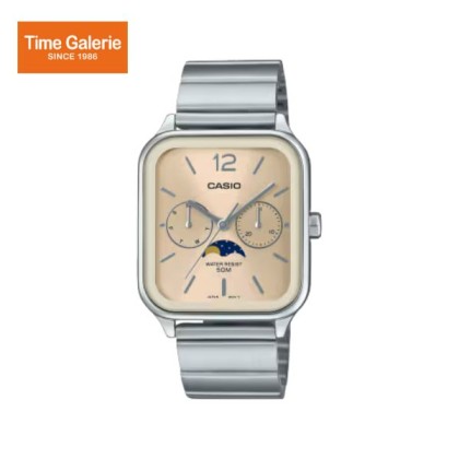 Casio General MTP-M305D-9AVDF Beige Dial MoonPhase Stainless Steel Men's Watch Casio General MTP-M305D-9AVDF Beige Dial MoonPhase Stainless Steel Men's Watch
