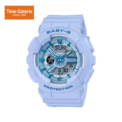 Casio Baby-G BA-110YK-2A Blue Resin Band Women Sports Watch Casio Baby-G BA-110YK-2A Blue Resin Band Women Sports Watch