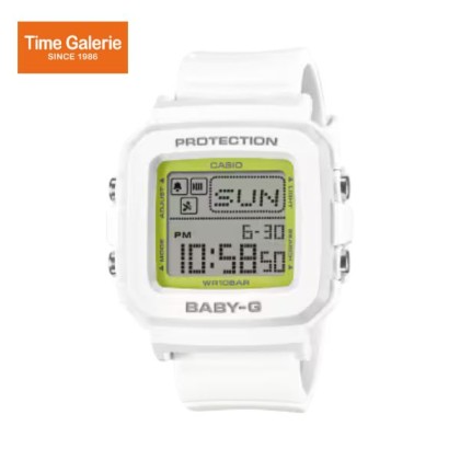 Casio Baby-G + PLUS Series BGD-10K-7 White Resin Band Women Sports Watch Casio Baby-G + PLUS Series BGD-10K-7 White Resin Band Women Sports Watch