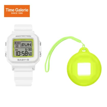 Casio Baby-G + PLUS Series BGD-10K-7 White Resin Band Women Sports Watch Casio Baby-G + PLUS Series BGD-10K-7 White Resin Band Women Sports Watch