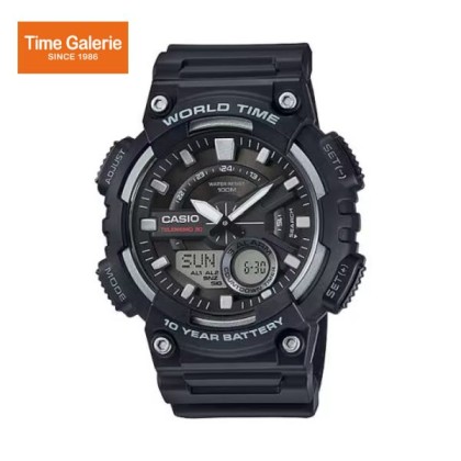 Casio General AEQ-110W-1AV Black Resin Band Men Youth Watch Casio General AEQ-110W-1AV Black Resin Band Men Youth Watch