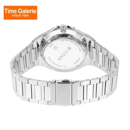 Titan Classic Slim Multifunction 90198SM01 Blue Dial Stainless Steel Strap Quartz Men Watch Titan Classic Slim Multifunction 90198SM01 Blue Dial Stainless Steel Strap Quartz Men Watch