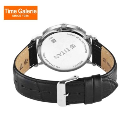 Titan Elegance 90203SL01 Silver Dial Leather Strap Men Watch Titan Elegance 90203SL01 Silver Dial Leather Strap Men Watch