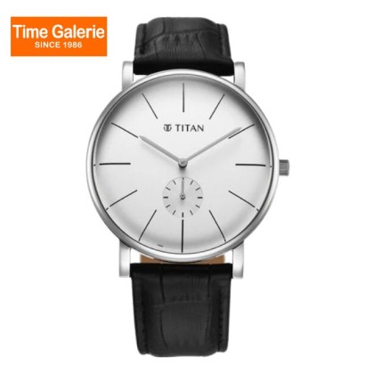 Titan Elegance 90203SL01 Silver Dial Leather Strap Men Watch Titan Elegance 90203SL01 Silver Dial Leather Strap Men Watch