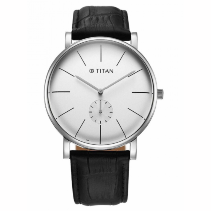 Titan Elegance 90203SL01 Silver Dial Leather Strap Men Watch Titan Elegance 90203SL01 Silver Dial Leather Strap Men Watch