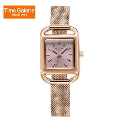 Titan Horizon 95298WM01 Pink Dial Stainless Steel Strap Quartz Women Watch Titan Horizon 95298WM01 Pink Dial Stainless Steel Strap Quartz Women Watch