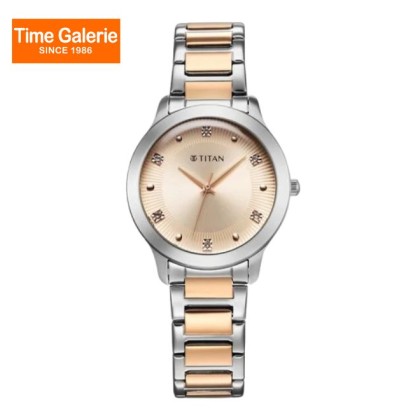 Titan Horizon 95299KM01 Rose Gold Dial Stainless Steel Strap Quartz Women's Watch Titan Horizon 95299KM01 Rose Gold Dial Stainless Steel Strap Quartz Women's Watch