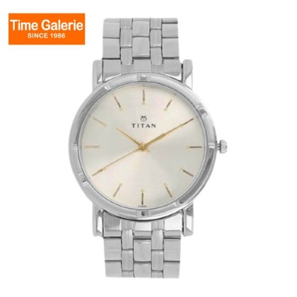 Titan Karishma 1639SM01 Silver Dial Stainless Steel Strap Quartz Men's Watch Titan Karishma 1639SM01 Silver Dial Stainless Steel Strap Quartz Men's Watch