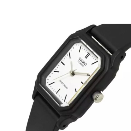  Casio General LQ-142-7EDF Black Resin Band Mini Square Women Watch