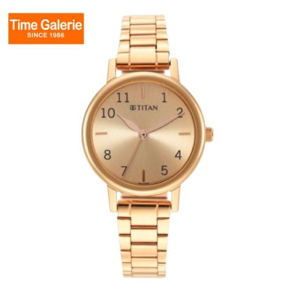 Titan Karishma 2678WM01 Rose Gold Dial Stainless Steel Strap Quartz Women's Watch Titan Karishma 2678WM01 Rose Gold Dial Stainless Steel Strap Quartz Women's Watch