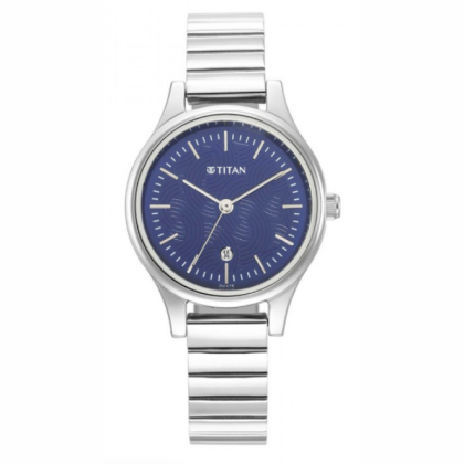 Titan Karishma 2679SM01 Blue Dial Metal Strap Quartz Women's Watch Titan Karishma 2679SM01 Blue Dial Metal Strap Quartz Women's Watch