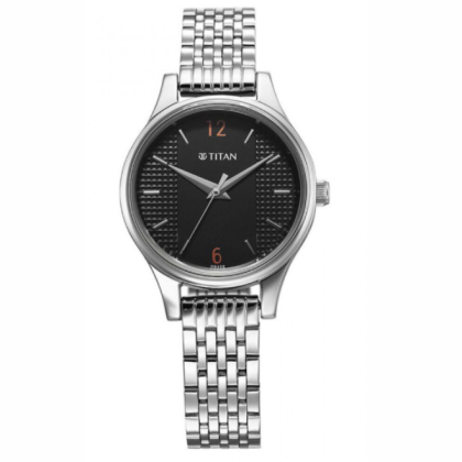 Titan Karishma 2679SM02 Black Dial Stainless Steel Strap Quartz Women's Watch Titan Karishma 2679SM02 Black Dial Stainless Steel Strap Quartz Women's Watch