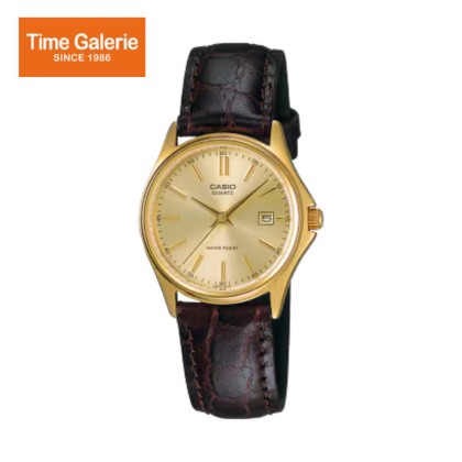 Casio General LTP-1183Q-9A Dark Brown Genuine Leather Band Women Watch Casio General LTP-1183Q-9A Dark Brown Genuine Leather Band Women Watch