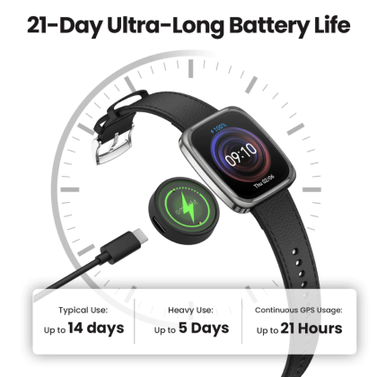 Amazfit Huami Active 2 Square A2440 - Smartwatch Black Leather (PREMIUIM) Unisex Watch Amazfit Huami Active 2 Square A2440 - Smartwatch Black Leather (PREMIUIM) Unisex Watch