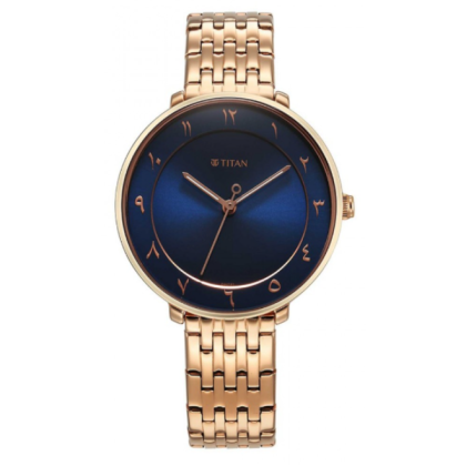 Titan Marhaba 2651WM08 Blue Dial Stainless Steel Strap Quartz Women's Watch Titan Marhaba 2651WM08 Blue Dial Stainless Steel Strap Quartz Women's Watch