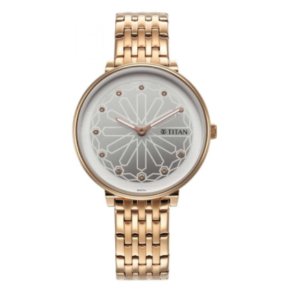 Titan Marhaba 2673WM02 White Dial Stainless Steel Strap Quartz Women's Watch Titan Marhaba 2673WM02 White Dial Stainless Steel Strap Quartz Women's Watch