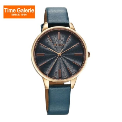 Titan Neo 2648WL08 Blue Dial Leather Strap Quartz Women's Watch Titan Neo 2648WL08 Blue Dial Leather Strap Quartz Women's Watch