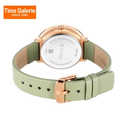 Titan Neo 2651WL09 White Dial Leather Strap Quartz Women's Watch 